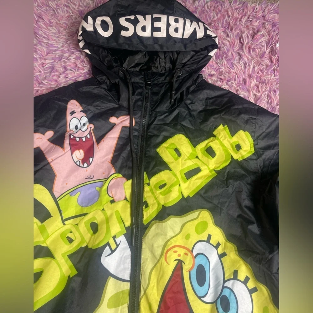 Members Only X Nickelodeon SpongeBob SquarePants Puffer All Over Print Jacket Co